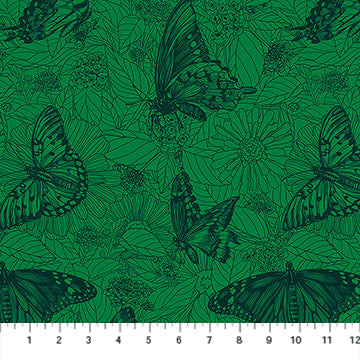 Indelible Ink - Winging It Jade (AMT1006-72C) - Anna Maria - Northcott - Full Bolt (10m)