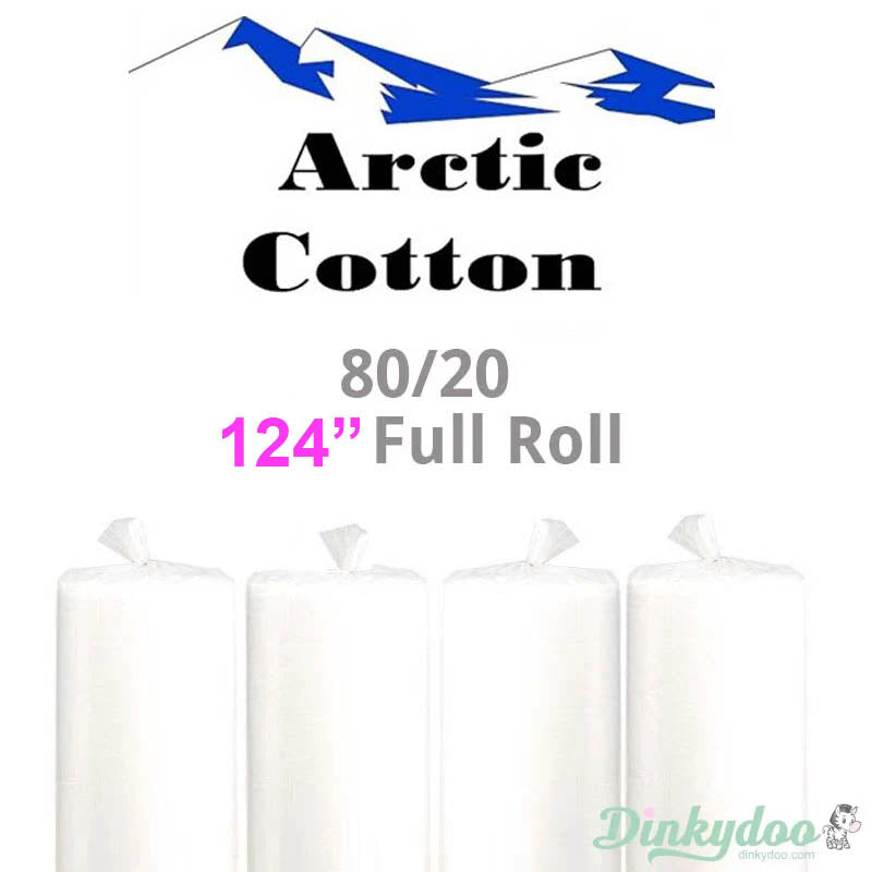 Arctic 80/20 Cotton Batting - 124" (Full Roll 25 Yd.) IN STOCK