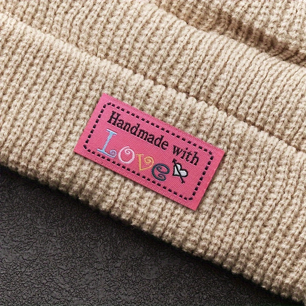 Handmade With Love Heart Tags 2"