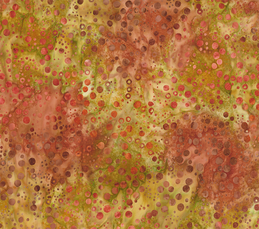 Banyan Batiks Pop Dots - Fall Leaves (81900-32) Northcott - Full Bolt (11m)