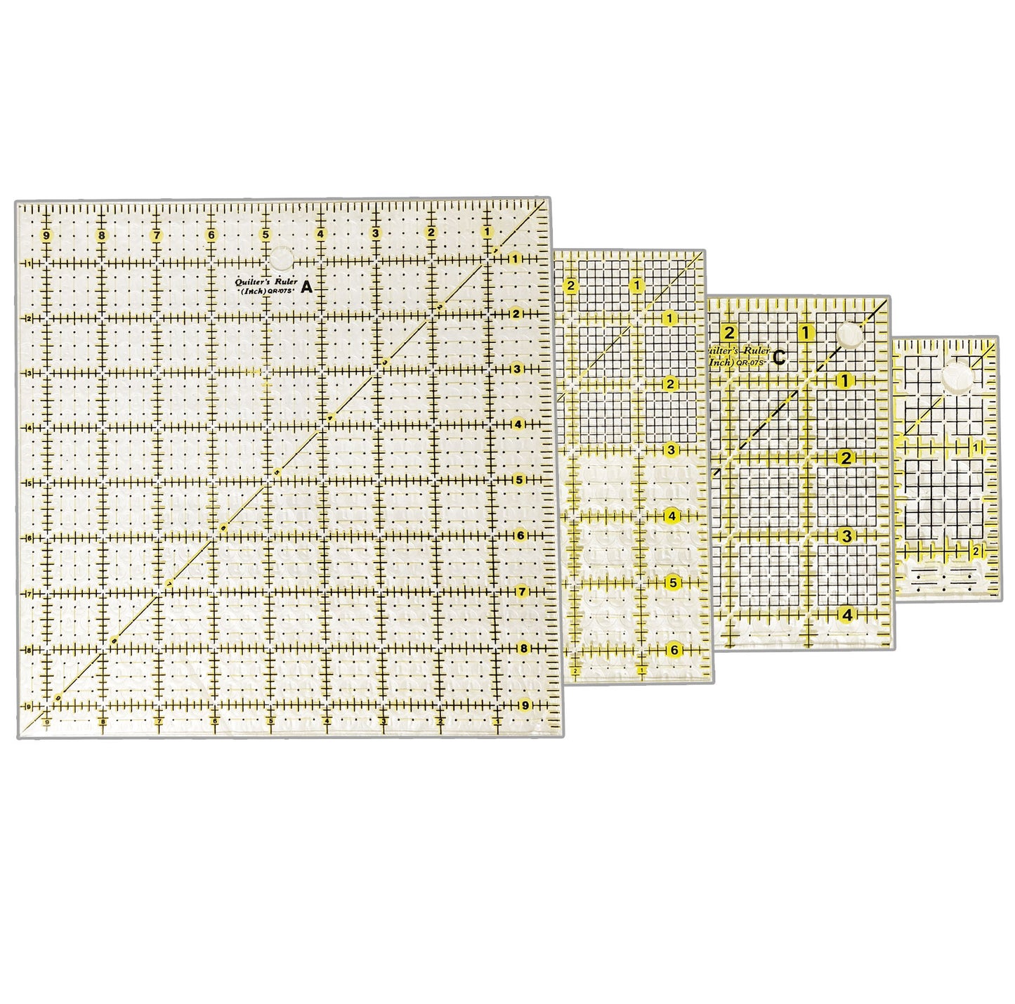 Basic Quilt Ruler Set (4pc)