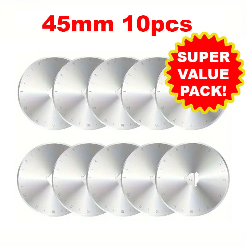 45mm Rotary Blade 10pc - Dinkydoo Fabrics