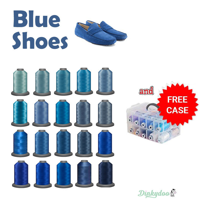 Glide Thread "Fancy Blue Shoes" 20 TOP Mini-Spools with BONUS Case (Pre-order: Feb 2026)