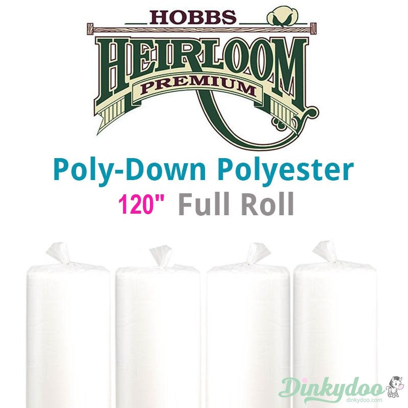 Hobbs Poly-Down Polyester Batting - 120" (Full Roll 30 Yd.) (Pre-order: May 2026)