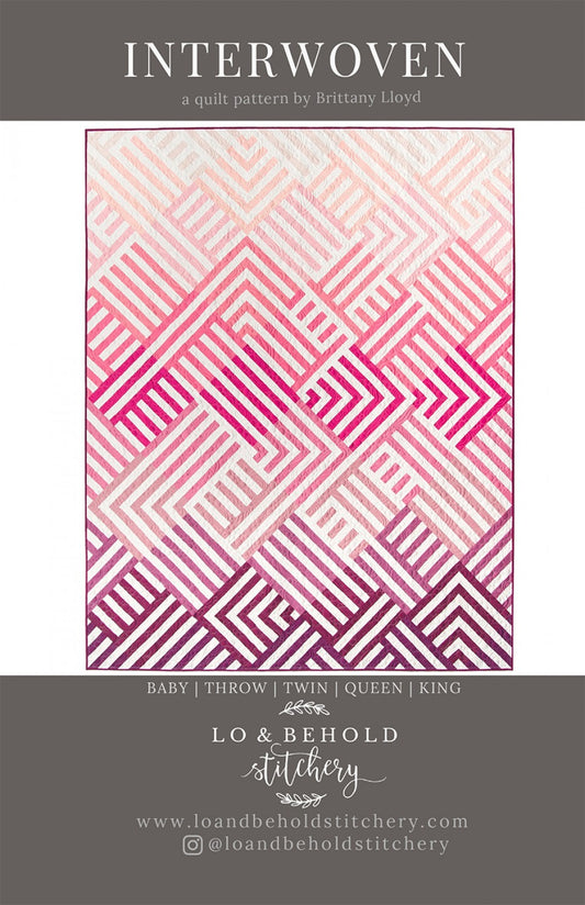 Interwoven Quilt Pattern - Lo and Behold Stitchery (Pre-order: Jun 2024)