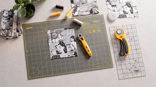 Cutting Mat 12" x 18" Grey - Olfa