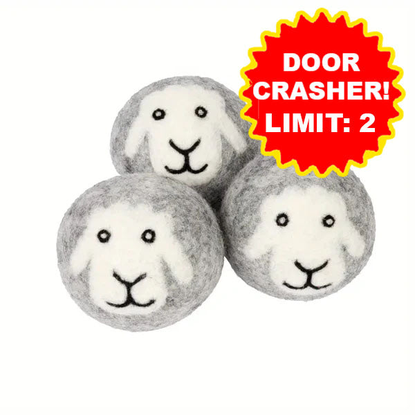 Wool Dryer Ball Buddies 3pc (Sheep)