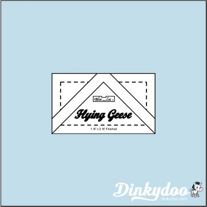 Bloc Loc - Flying Geese Ruler 1 1/4" x 2 1/2" (Pre-order: June 2026)
