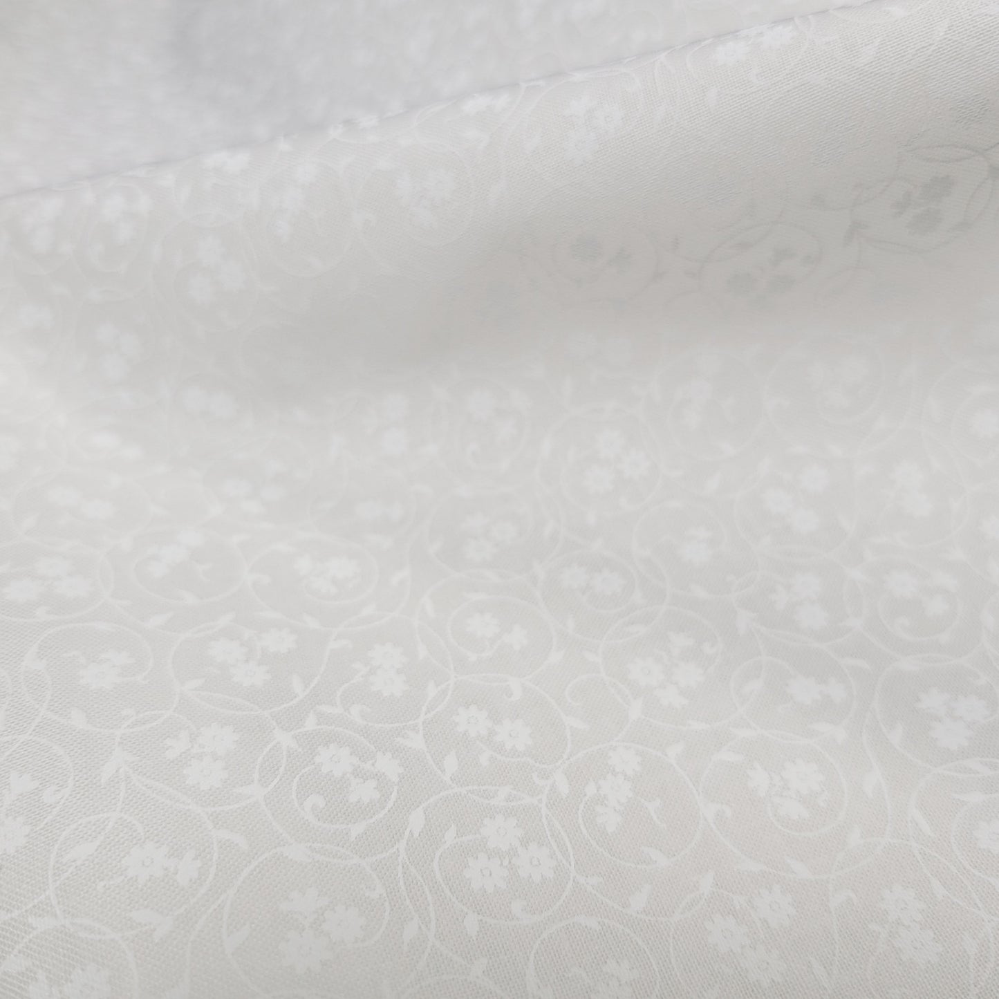 Harmony Prints - White on White - 1250-50 in Floral - Full Bolt (15m)