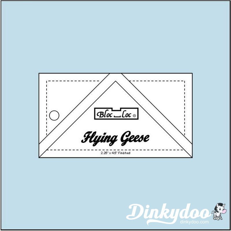 Bloc Loc - Flying Geese Ruler 2 1/4" x 4 1/2" (Pre-order: Aug 2026)