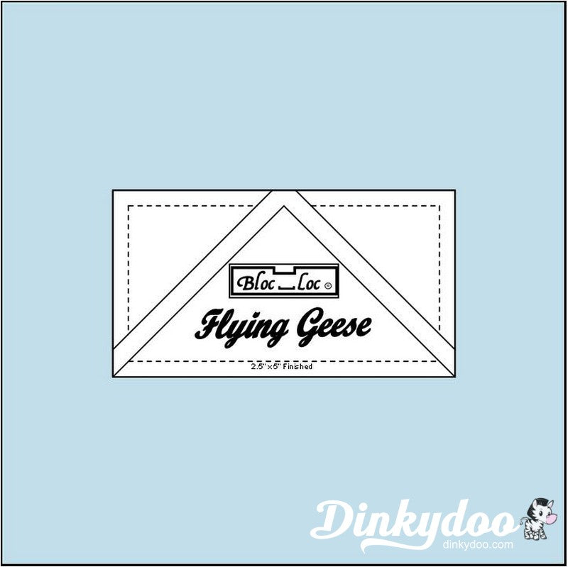 Bloc Loc - Flying Geese Ruler 2 1/2" x 5" (Pre-order: Aug 2026)