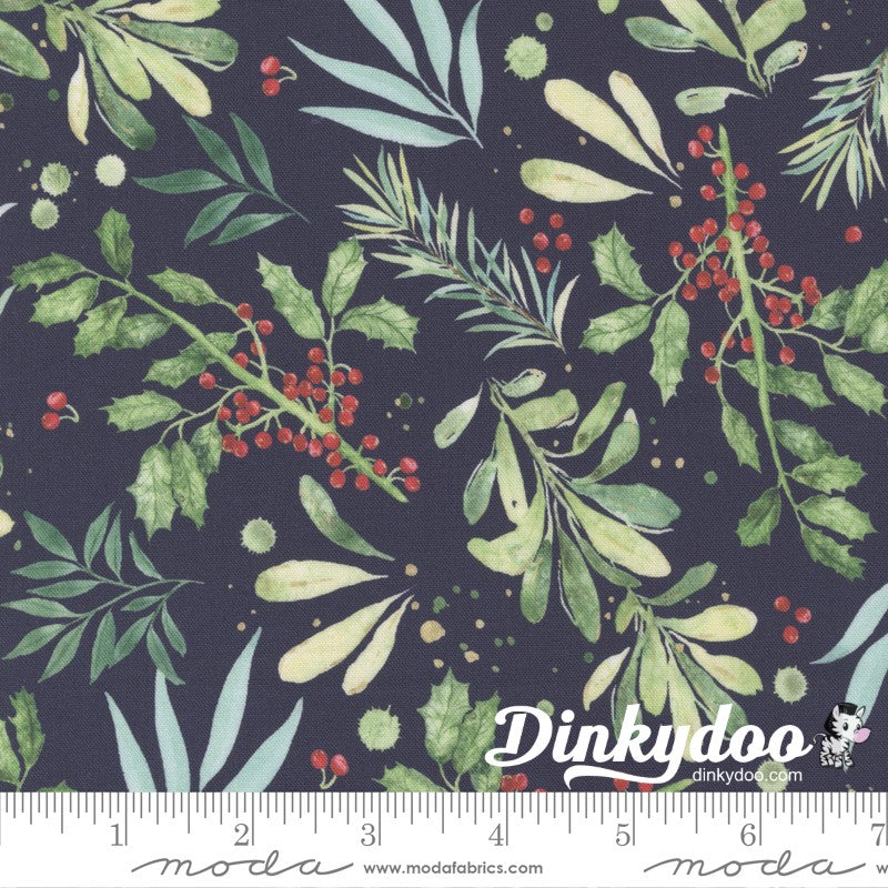 Comfort and Joy - Holly and Friends in Midnight - Create Joy Project - Moda