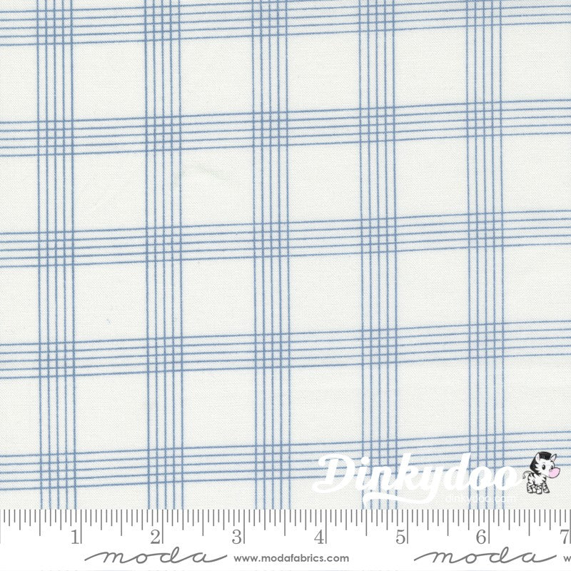 Nantucket Summer - Plaid in Cream Blue - Camille Roskelley - Moda