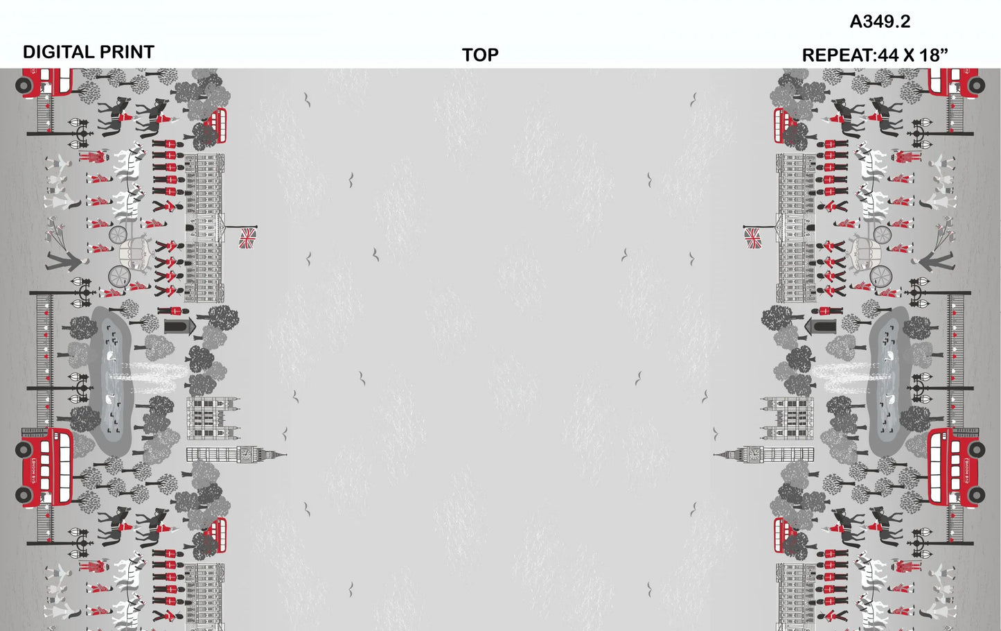 Jubilee - Double Border Grey A349.2 - Lewis & Irene