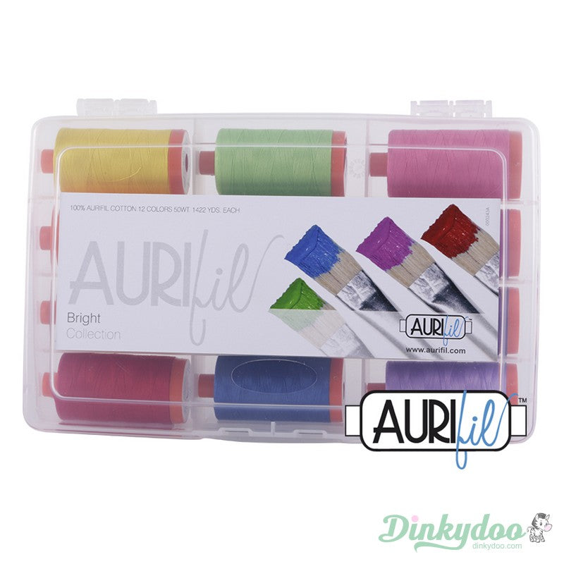 The Bright Collection 50wt - Aurifil (FREE STORAGE CASE) (Pre-order: Feb 2026)