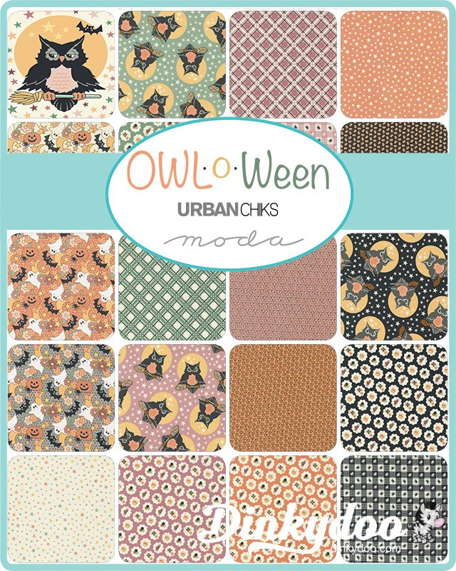 Owl O'Ween - Mini Charm Pack - Urban Chiks - Moda