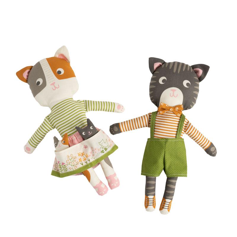 Here Kitty Kitty - Doll Panel - Stacy Iest Hsu - Moda