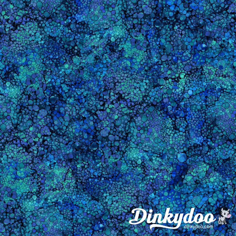 Bliss Pebbles in Cobalt Northcott Dinkydoo Fabrics