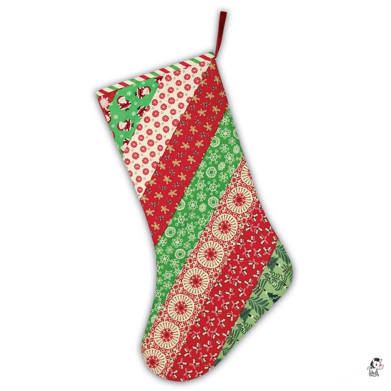 Quilt As You Go Holiday Stockings - June Tailor (Pre-order: May 2026) - Dinkydoo Fabrics