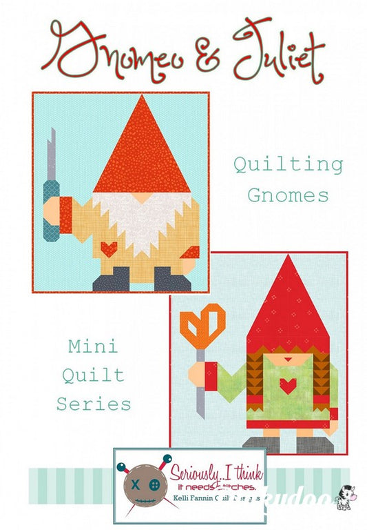 Gnomeo and Juliet Mini Pattern - Kelli Fannin Quilt Designs
