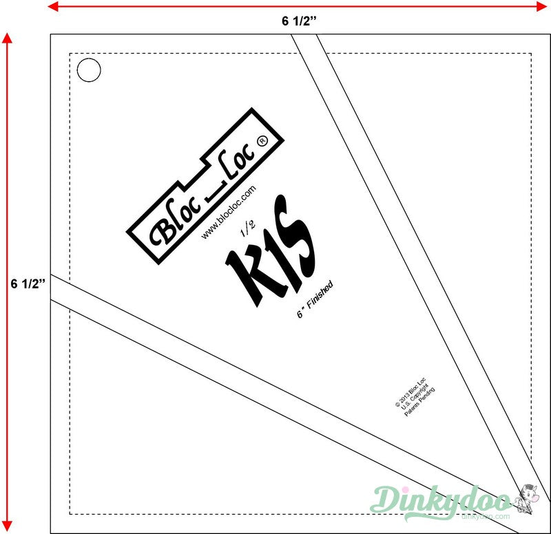 Bloc Loc - 6" Kite in a Square Ruler (Pre-order: Aug 2026)