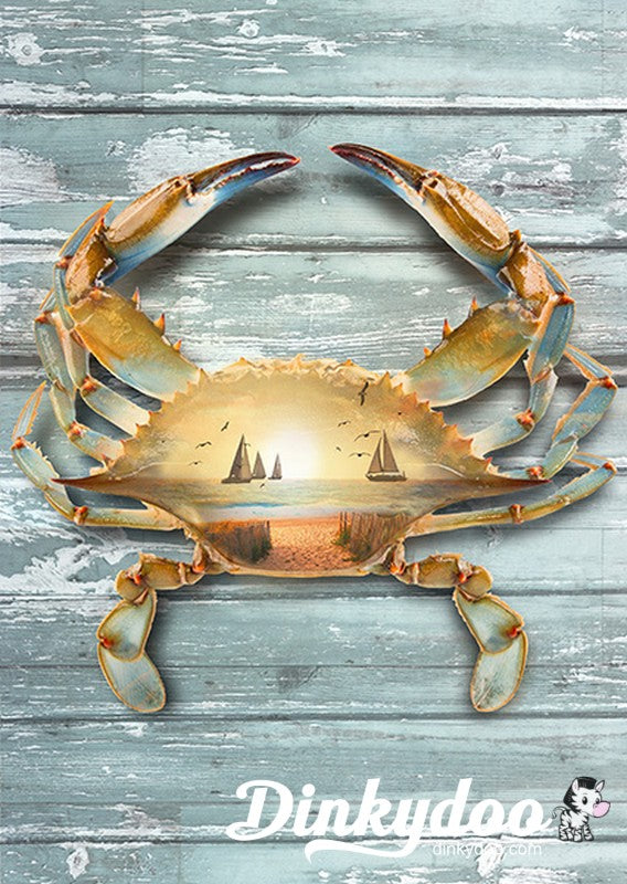 Crab Cakes - Digital Panel in Yellow U5029-9 - Hoffman