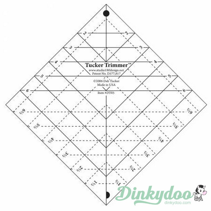 Tucker Trimmer 1 - 7"x7" Ruler - Deb Tucker (Pre-order: Jan 2026)