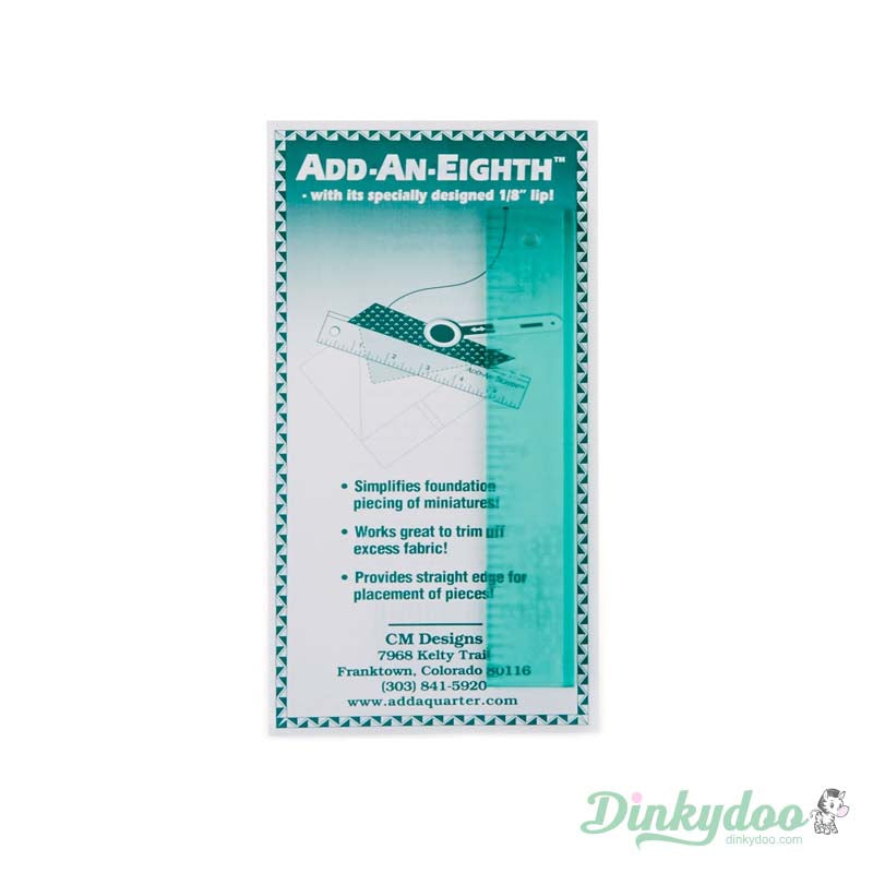 Add an Eighth - 6" Ruler - Green (Pre-order: May 2026) - Dinkydoo Fabrics
