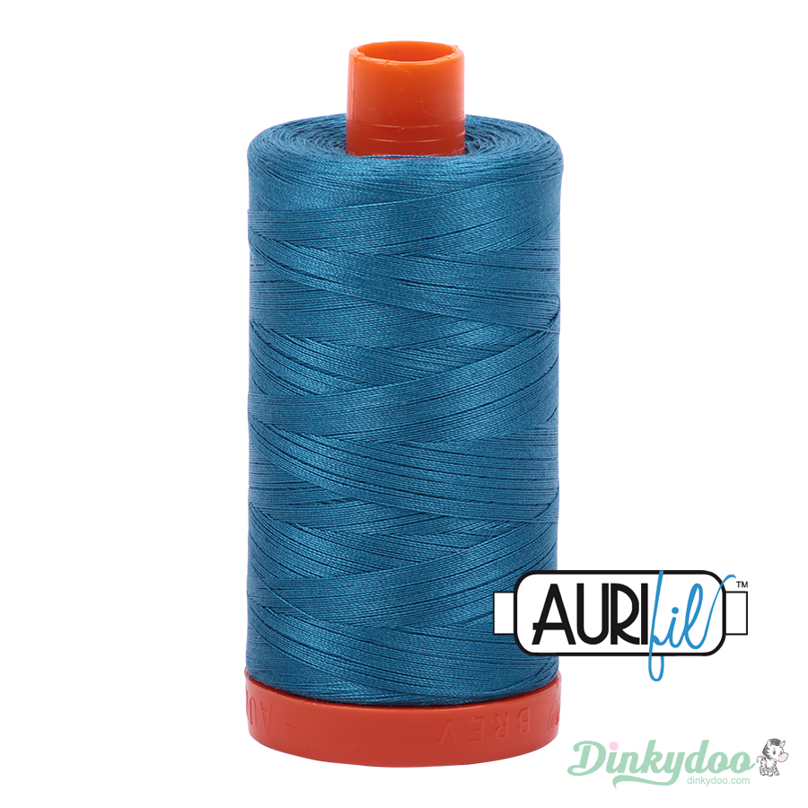 Aurifil Thread - Medium Teal (1125) - 50wt 1422 yd (Pre-order: Feb 2026)