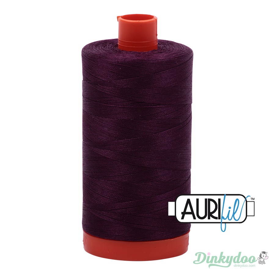 Aurifil Thread - Very Dark Eggplant (1240) - 50wt 1422 yd (Pre-order: Jan 2026)