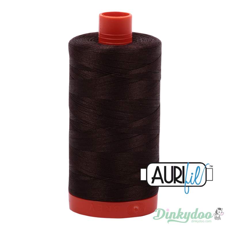 Aurifil Thread - Dark Brown (5024) - 50wt 1422 yd (Pre-order: May 2026) - Dinkydoo Fabrics