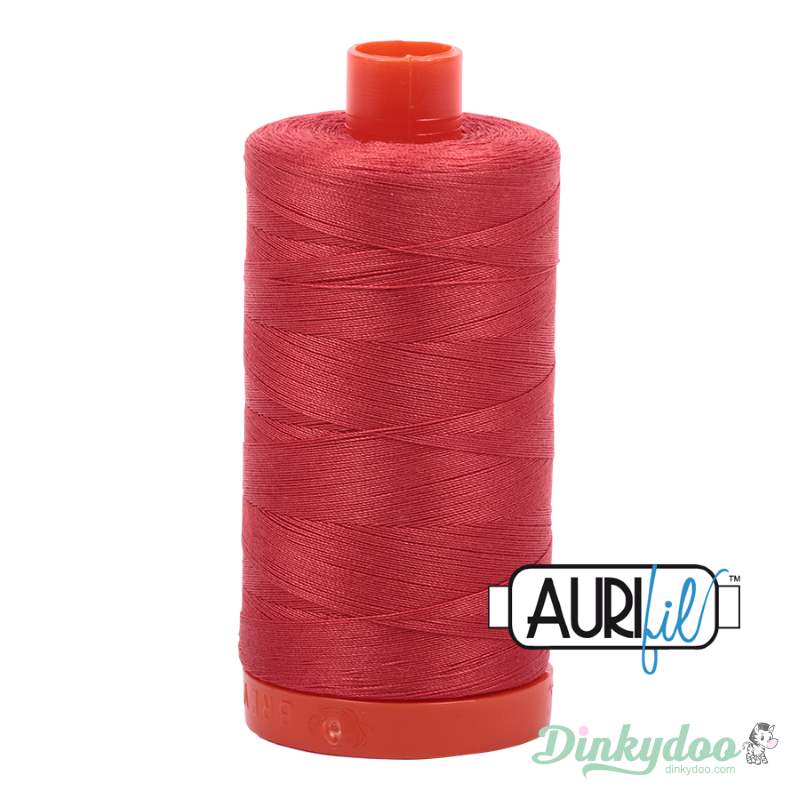 Aurifil Thread - Dark Red Orange (2255) - 50wt 1422 yd (Pre-order: Jan 2026)