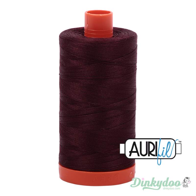 Aurifil Thread - Dark Wine (2468) - 50wt 1422 yd (Pre-order: Jan 2026)