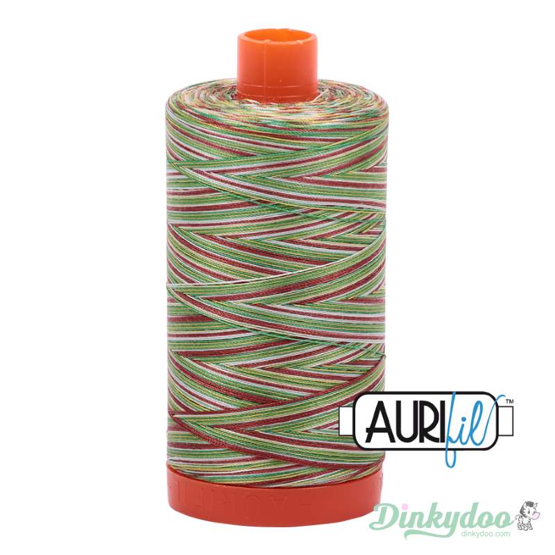Aurifil Thread - Leaves Variegated (4650) - 50wt 1422 yd (Pre-order: Jan 2026)