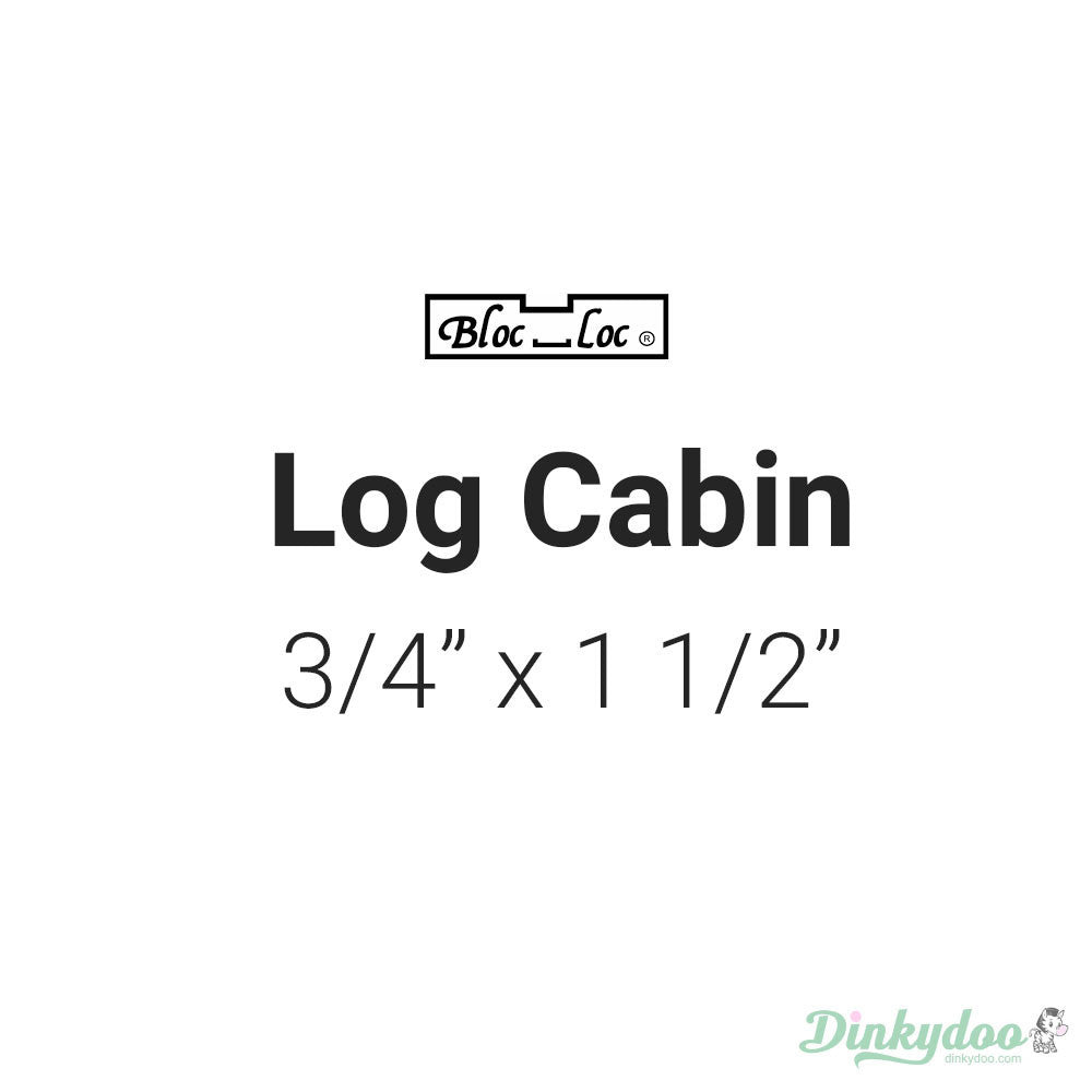 Bloc Loc - Log Cabin Ruler (3/4" x 1 1/2") - Dinkydoo Fabrics