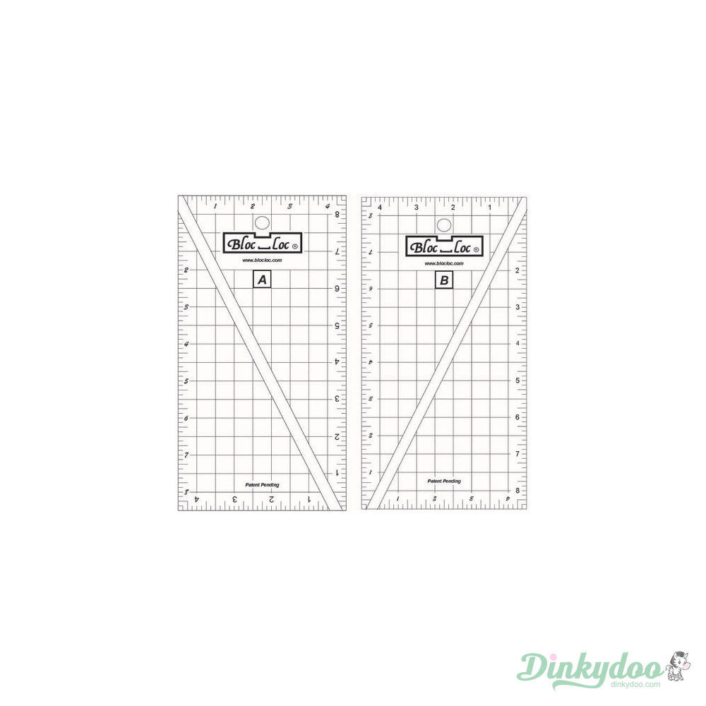 Bloc Loc Half Rectangle Triangle (HRT) Ruler Set