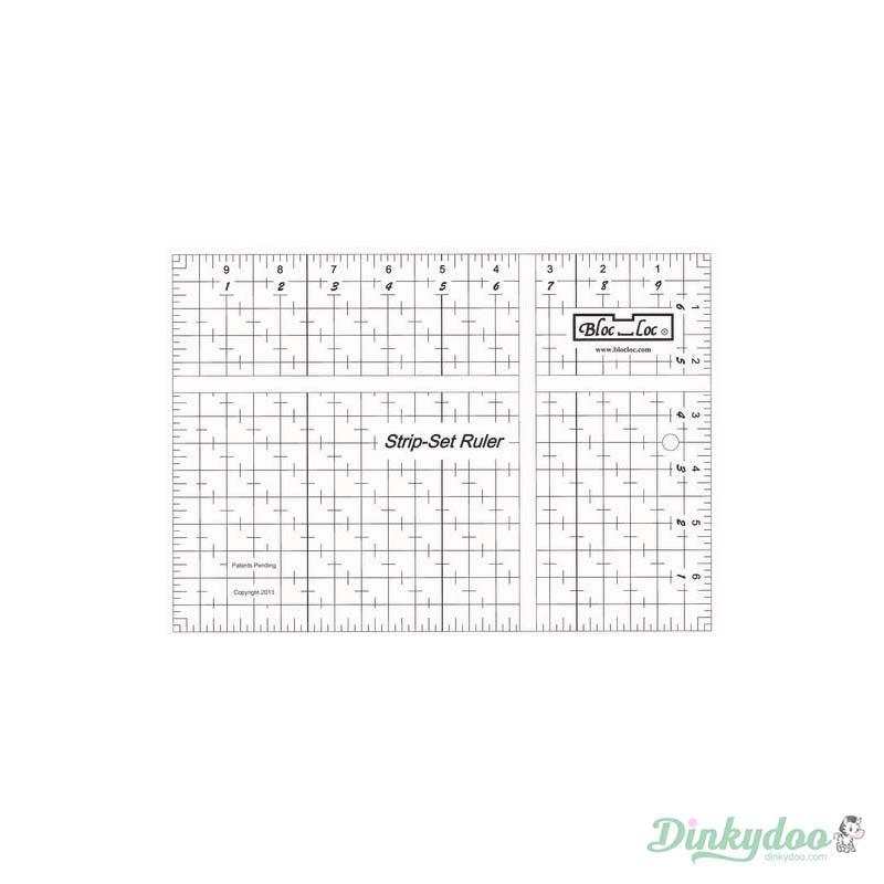 Bloc Loc - Strip Set Ruler (Pre-order: Mar 2026) - Dinkydoo Fabrics