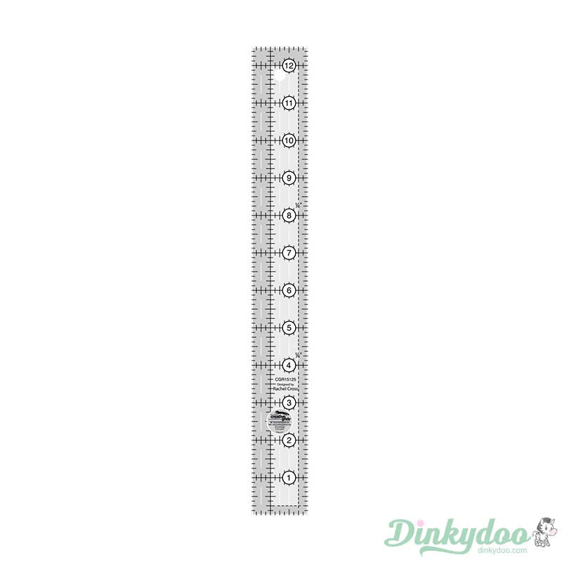 Creative Grids - 1.5" x 12.5" Quilt Ruler (Pre-order: Jan 2026)