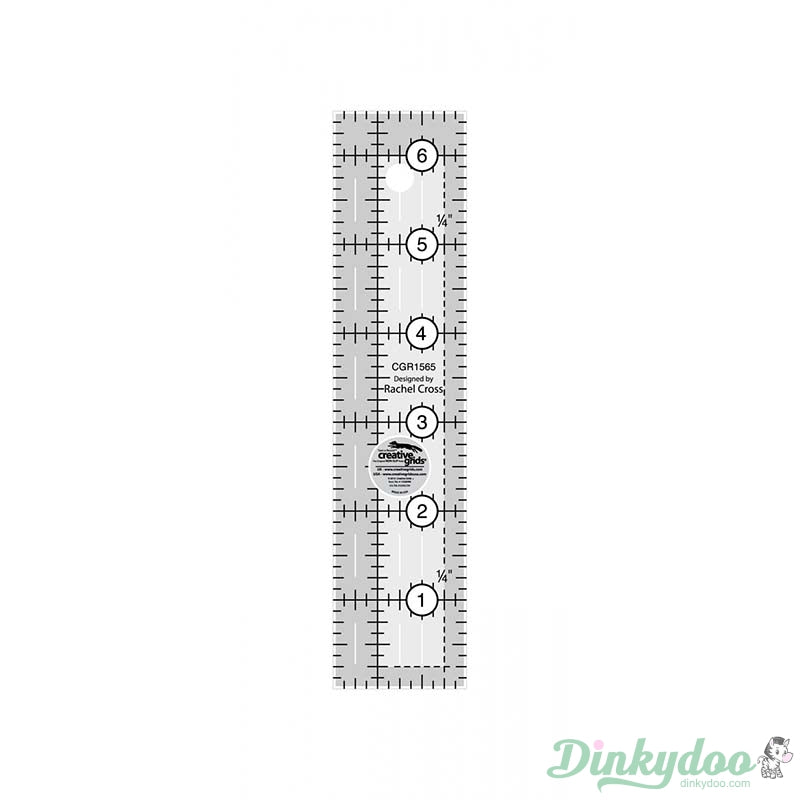 Creative Grids - 1.5" x 6.5" Quilt Ruler (Pre-order:Jun 2025)