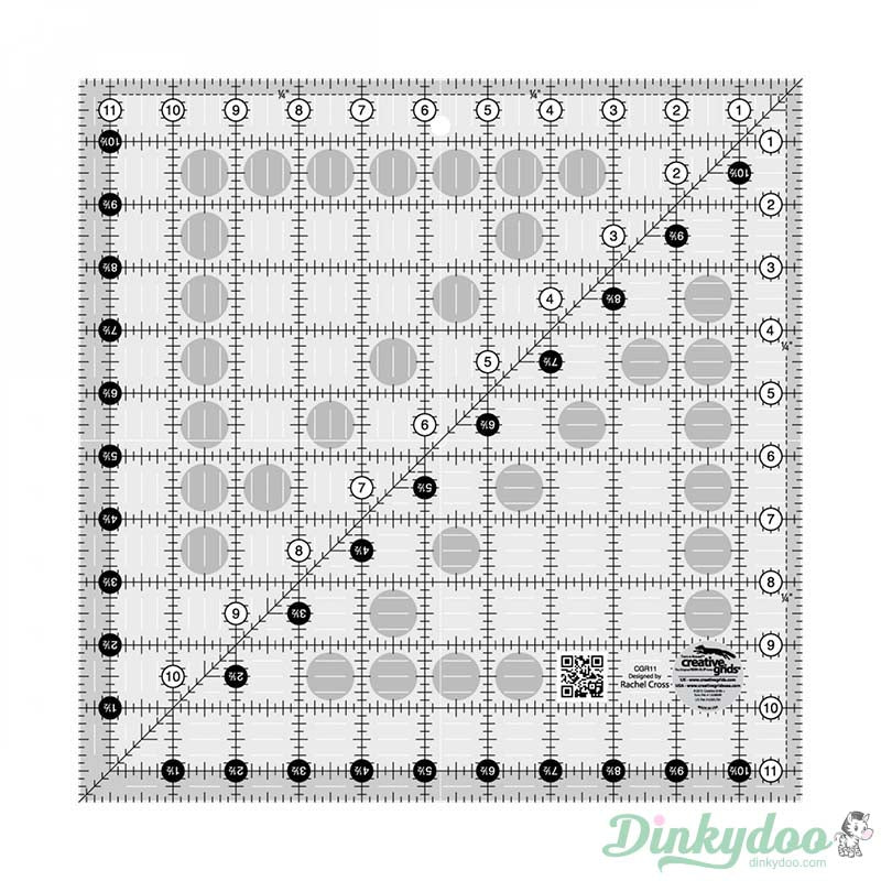 Creative Grids - 11.5" x 11.5" Quilt Ruler (Pre-order: Mar 2026)
