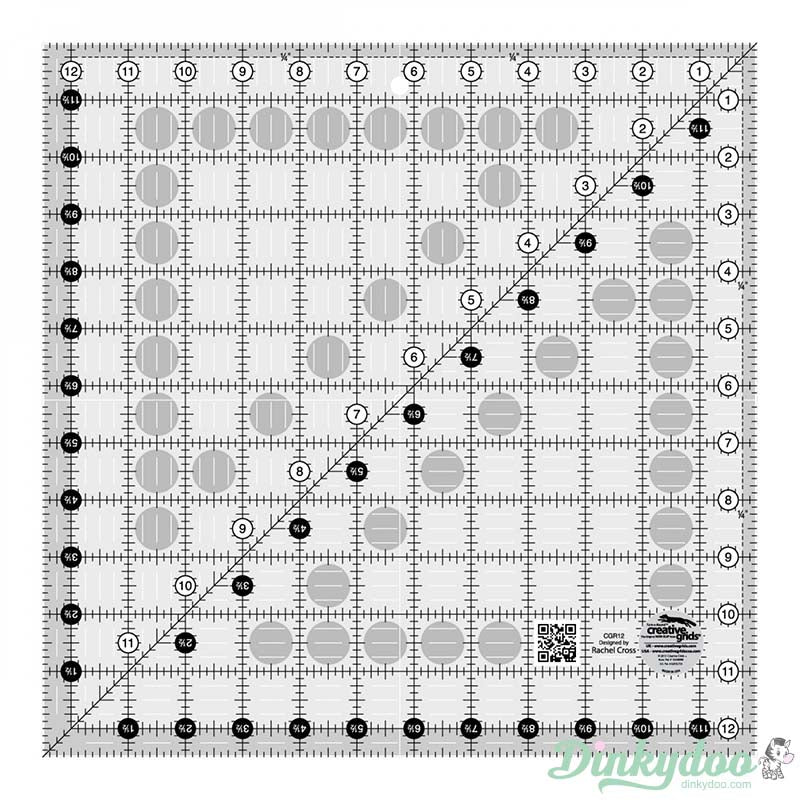 Creative Grids - 12.5" Quilt Ruler (Pre-order: Jan 2026)