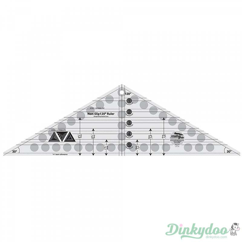 Creative Grids - 120 Degree Triangle 6.5" x 21.5" Quilt Ruler