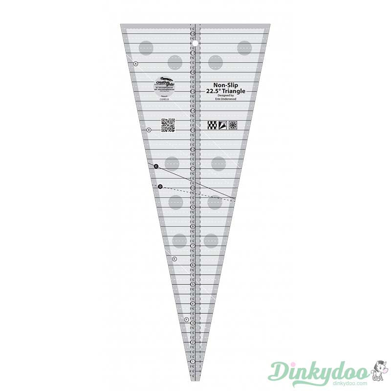 Creative Grids - 22.5 Degree Triangle Quilt Ruler