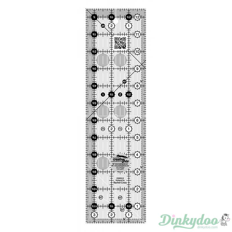 Creative Grids - 3.5" x 12.5" Quilt Ruler (Pre-order: Apr 2026)