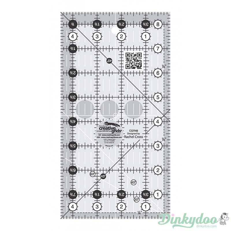 Creative Grids - 4.5" x 8.5" Quilt Ruler (Pre-order: Apr 2026)