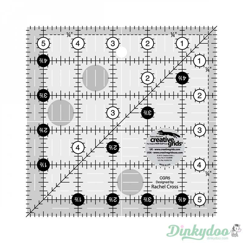 Creative Grids - 5.5" Quilt Ruler (Pre-order: Jan 2026)