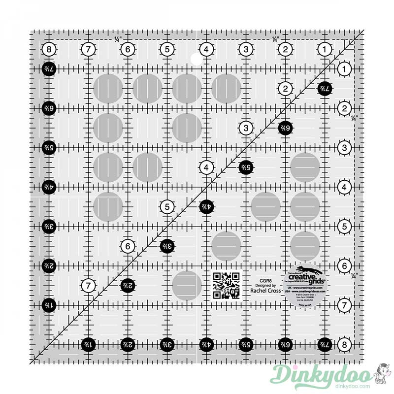 Creative Grids - 8.5" Quilt Ruler (Pre-order: Jan 2026)