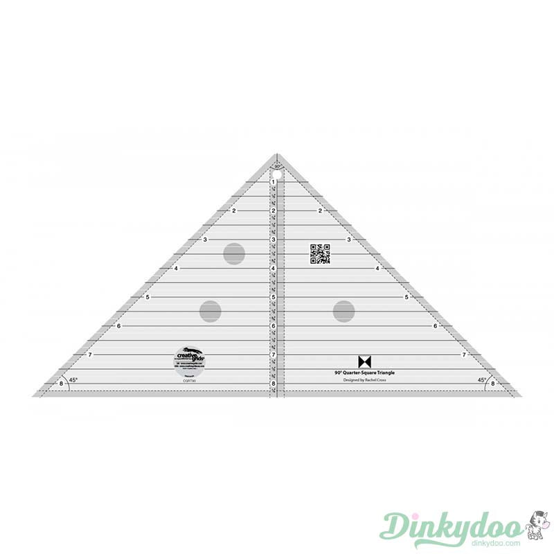 Creative Grids - 90 Degree Quarter-Square Triangle Quilt Ruler (Pre-order: Mar 2026)