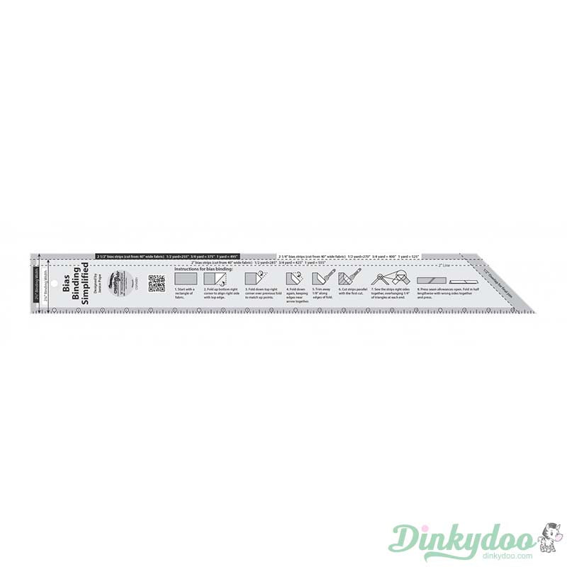 Creative Grids - Bias Binding Simplified Quilt Ruler (Pre-order: Jan 2026)