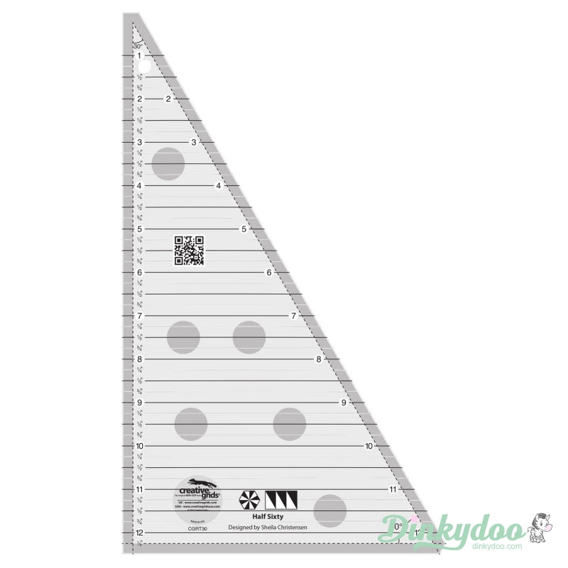 Creative Grids - Half Sixty Triangle Ruler (Pre-order: Jan 2026)